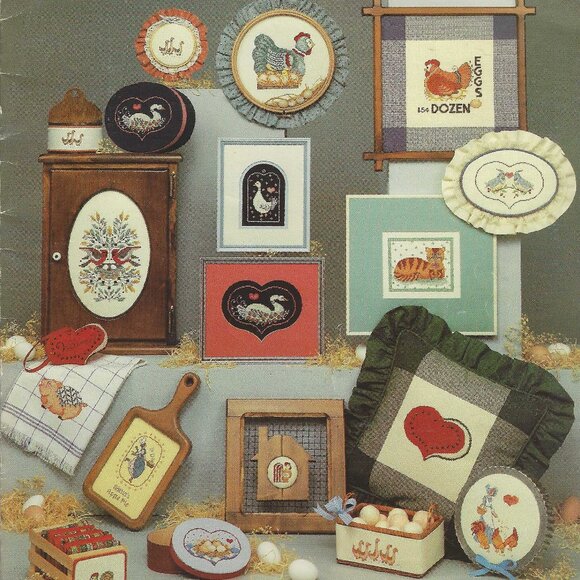 Milly Smith's Country Folk Art Cross Stitch Patterns - Leisure Arts Pre-Owned - Picture 3 of 3